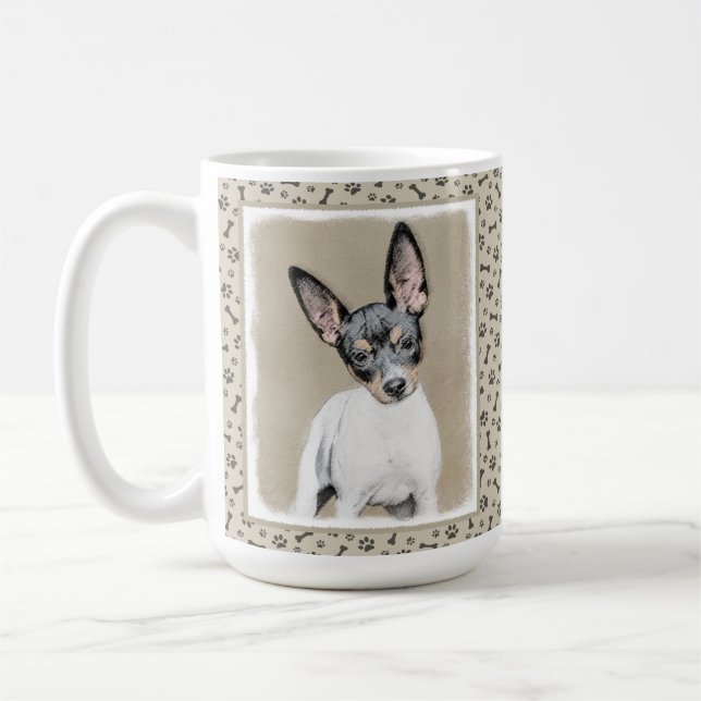 Mug Tableau Rat Terrier - Cute Original Chien Art (Gauche)