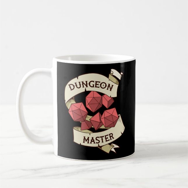 Mug Tableau Rôle Jouer Jeu Cadeau Imprimer Retro Rpg D (Gauche)