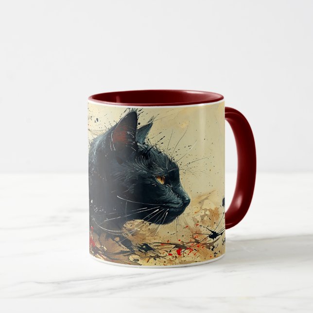 Mug Tableaux abstraits du dos (Devant droit)