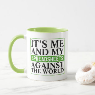 Mug Tableur de comptabilité Citation drôle Café