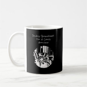 Mug Tableurs de trading pour une retraite confortable 
