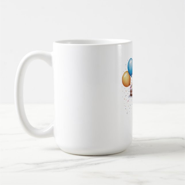 Mug Tablier floral drôle de grand-mère pour anniversai (Gauche)