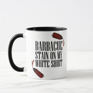 Mug Tache de BBQ sur mon Blanc