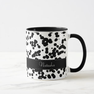 Mug Taches dalmatiennes noires et blanches