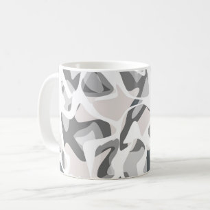 Mug Taches Gris Clair Motif tacheté abstrait