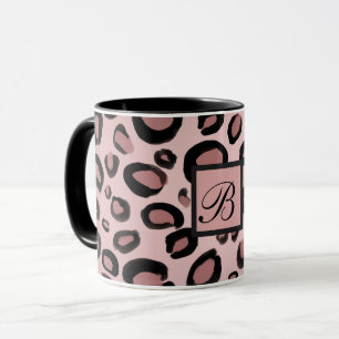 Mug Taches imprimées guépard léopard peintes en rose e