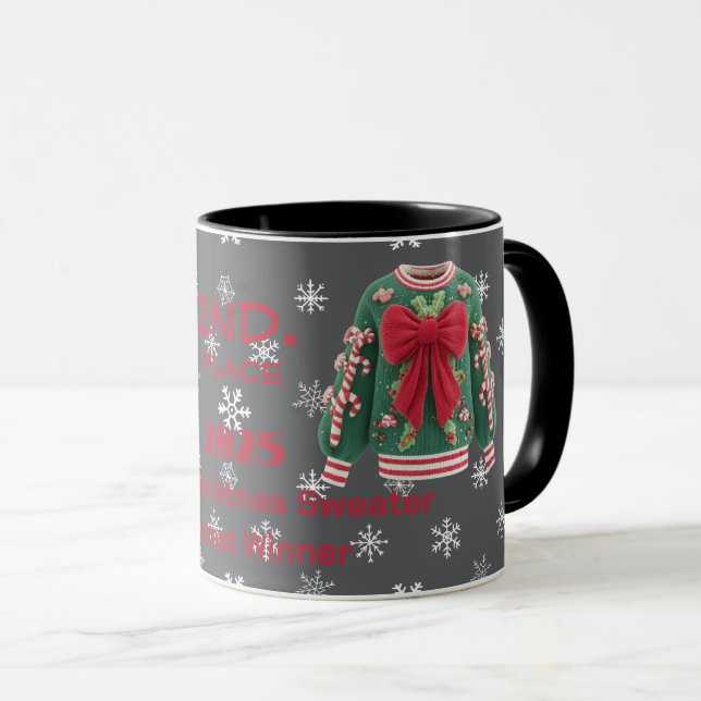 Mug Tacky Christmas Sweater 2nd. Place Contest Winner  (Devant droit)