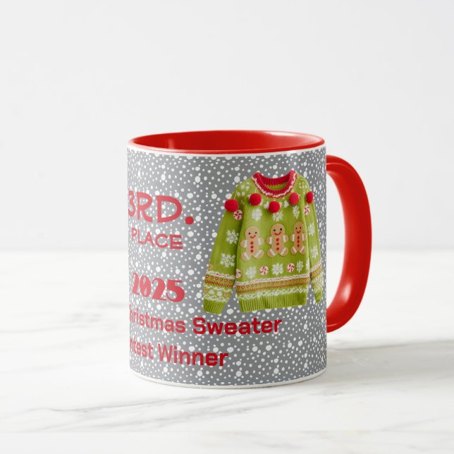 Mug Tacky Christmas Sweater 3rd. Place Contest Winner  (Devant droit)