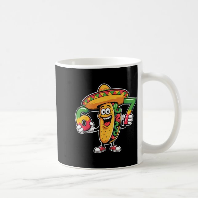 Mug Taco drôle 67 meme cinco de mayo fête design  (Droite)
