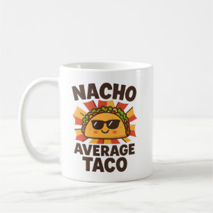 Mug Taco Pas Moyen Pun Drôle de Style de Bande Dessiné