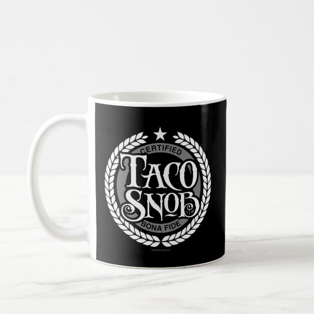 Mug Taco Snob - amant amusant du taco (Gauche)
