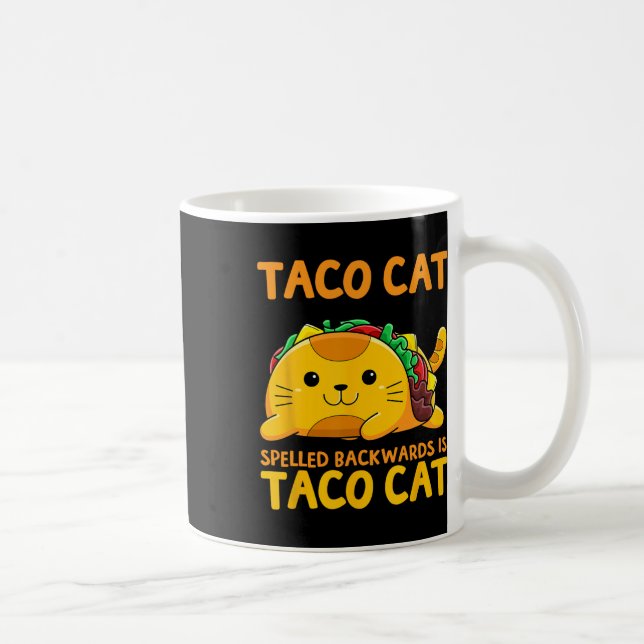 Mug Tacocat épelé à l'envers Chemise Taco Cat Cinco De (Droite)