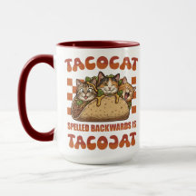 Tacocat palindrome drôle rétro Cinco De Mayo