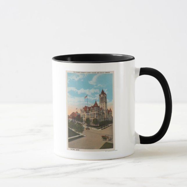 Mug Tacoma, WA - Vue du tribunal du comté de Pierce (Droite)