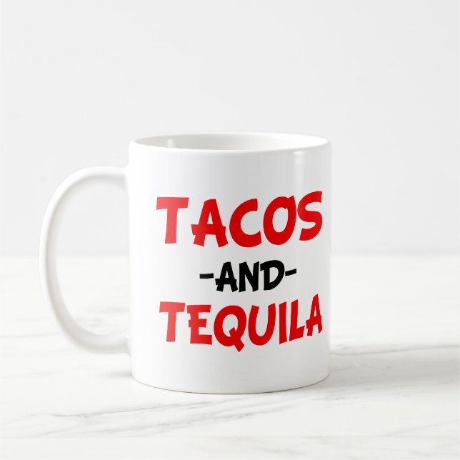 Mug Tacos et Tequila drôles (Gauche)