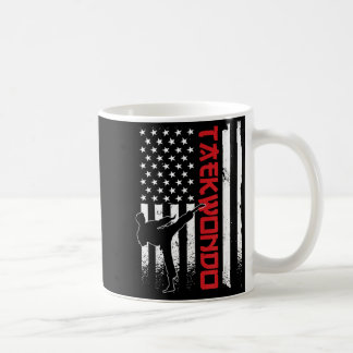 Mug Taekwondo Drapeau Américain Taekwondo Combattant D