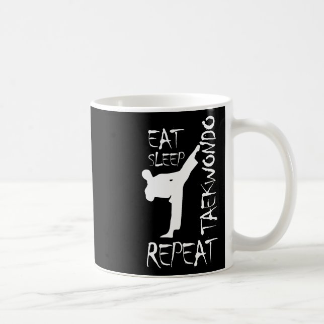 Mug Taekwondo Mange Sleep Taekwondo Répéter Martial Ar (Droite)