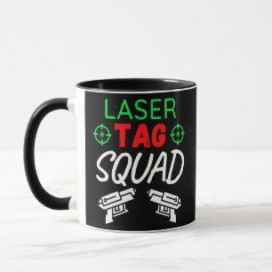 Mug Tag laser Squad Lasertag Team Laser