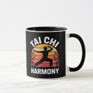 Mug Tai Chi Harmonie – Silhouette du coucher de soleil