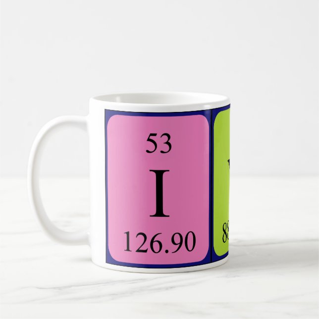 Mug Taille du nom de table périodique Iyla (Gauche)