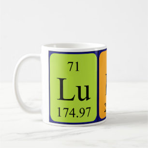 Mug Taille du nom de table périodique Ludo