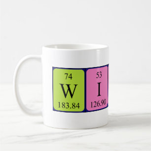 Mug Taille du nom de table périodique Wingate