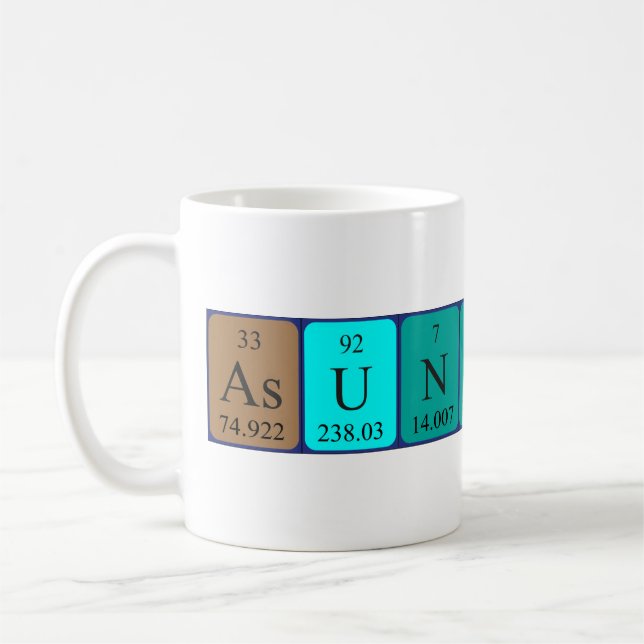 Mug Taille du nom périodique de la table Asuncion (Gauche)