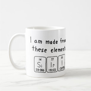 Mug Taille du nom périodique de la table Siiri