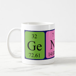 Mug Taille générale du nom de table périodique