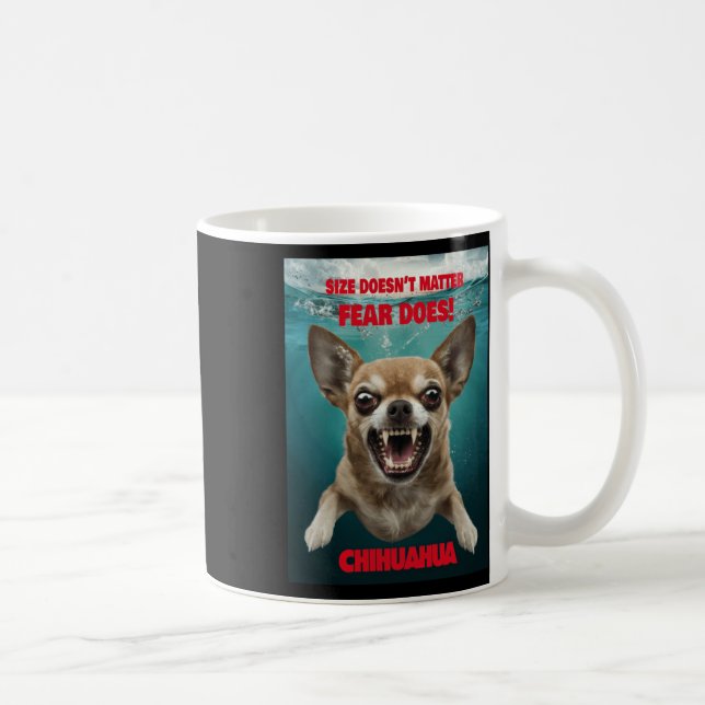 Mug Taille ne ...la peur le fait! Autocollant (Droite)