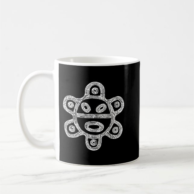 Mug Taino Sun Porto Rico villes et villages Boriken Bo (Gauche)