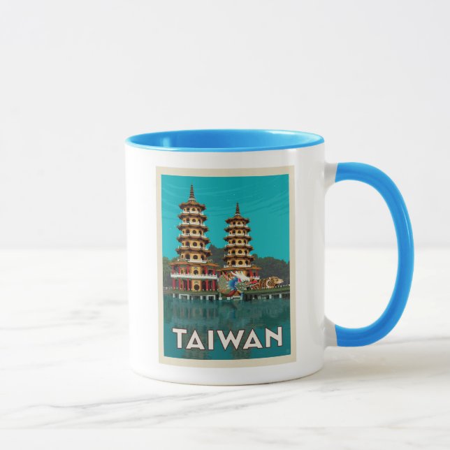 Mug Taïwan | Pagode Du Dragon Et Du Tigre (Droite)
