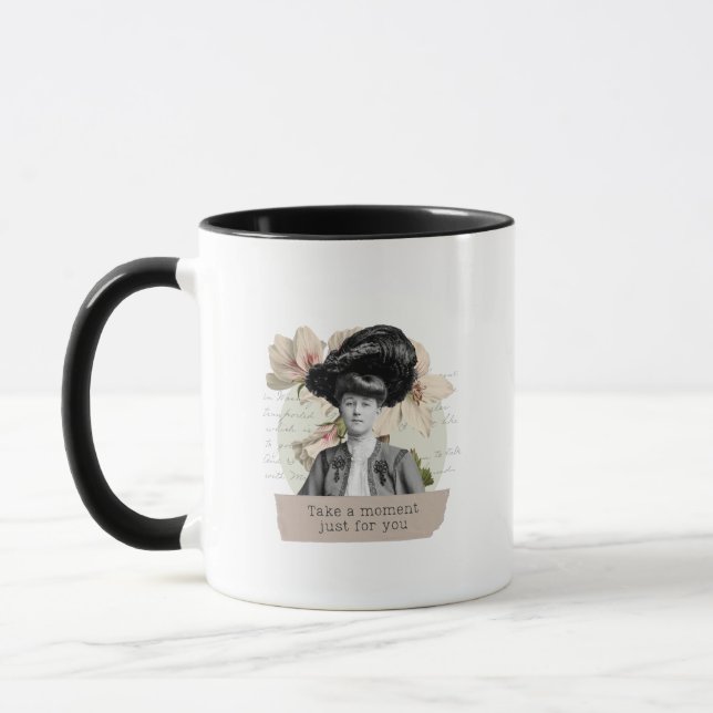Mug "Take a moment for you" Taza (Gauche)