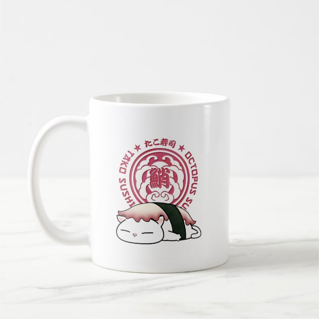 Mug Tako Octopus Sushi Cat (Gauche)