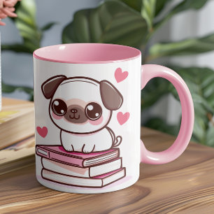 Mug Tales Et Tails Font Ma Journée - Chien Et Livres