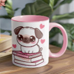 Mug Tales Et Tails Font Ma Journée - Chien Et Livres P<br><div class="desc">The Tales & Tails Mug allie design ludique et touches personnelles, avec un mignon chien illustré perché sur une pile de livres à côté de l'expression "Tales & Tails Make My Day" encadrée par des empreintes de pattes et des coeurs. Ce design cosy et créatif est parfait pour tous ceux...</div>