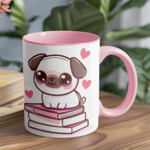 Mug Tales Et Tails Font Ma Journée - Chien Et Livres P