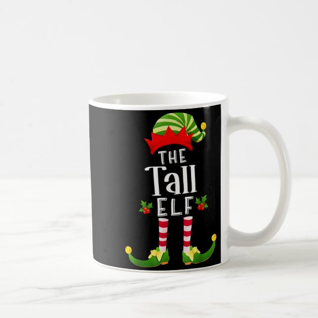 Mug Tall Christmas Elf Matching Pajama X-mas Party  (Droite)