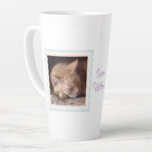 Mug Tall Latte PET LOVE + Texte / Arc-en-ciel