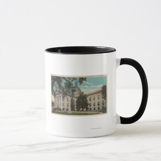 Mug Tallahassee, Floride - Vue extérieure de l'État (Droite)