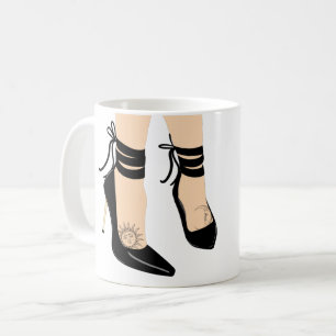 Mug Talons Hauts Noir à Bretelles Chic Féminin Soleil 