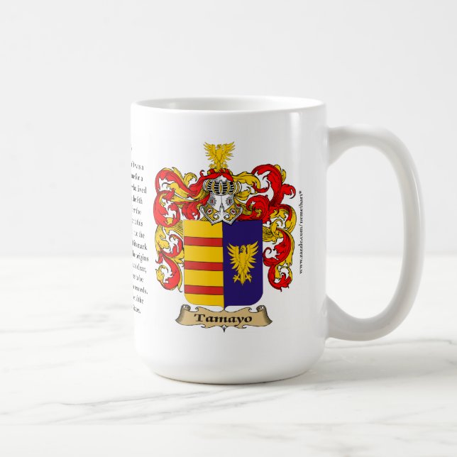Mug Tamayo, l'origine, la signification et la crête (Droite)