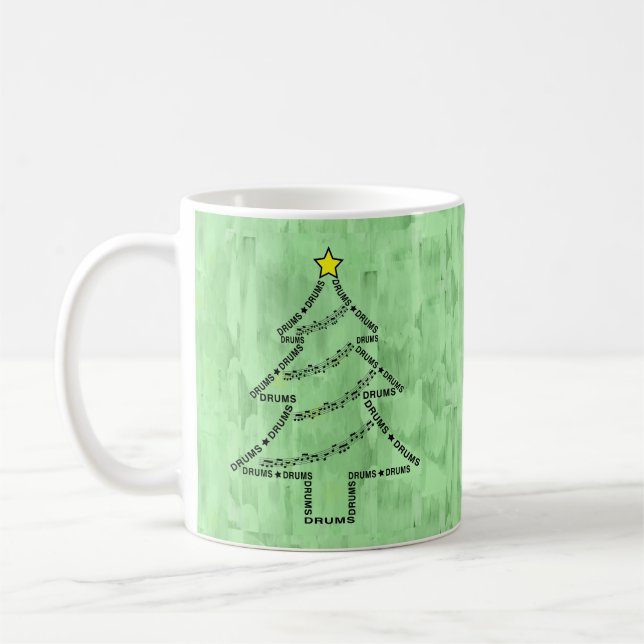 Mug Tambour Arbre de Noël (Gauche)
