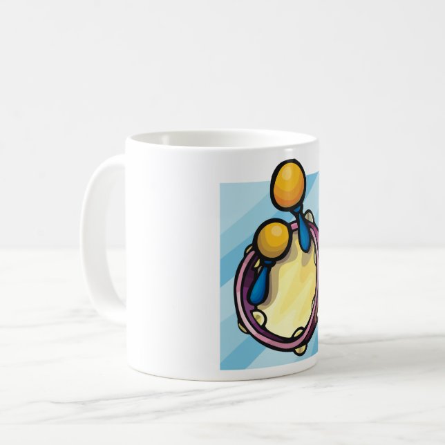 Mug Tambourin et maracas (Devant gauche)