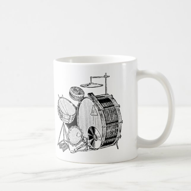 Mug Tambours vintages pour kit tambour (Droite)
