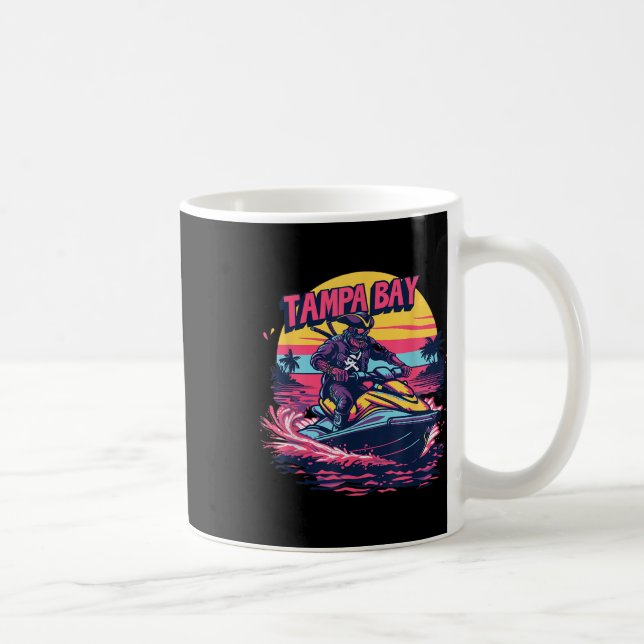 Mug Tampa Bay Pirate Floride Jetski Navigation Drôle G (Droite)