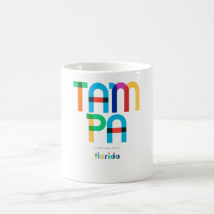 Mug Tampa Floride milieu du siècle, Art Pop,