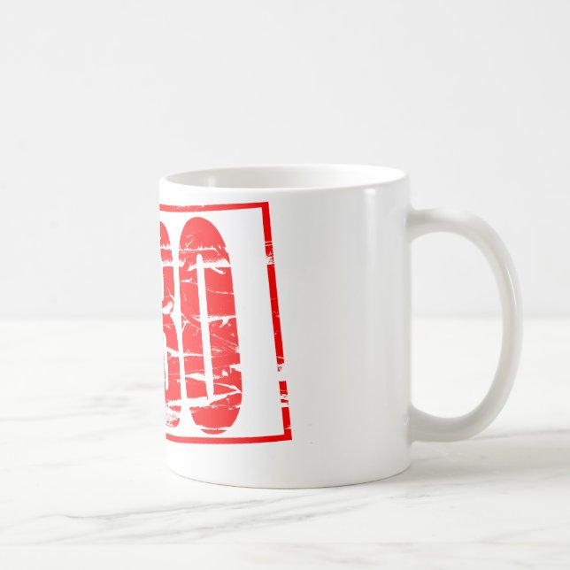 Mug Tampon en caoutchouc rouge EHBO (Droite)