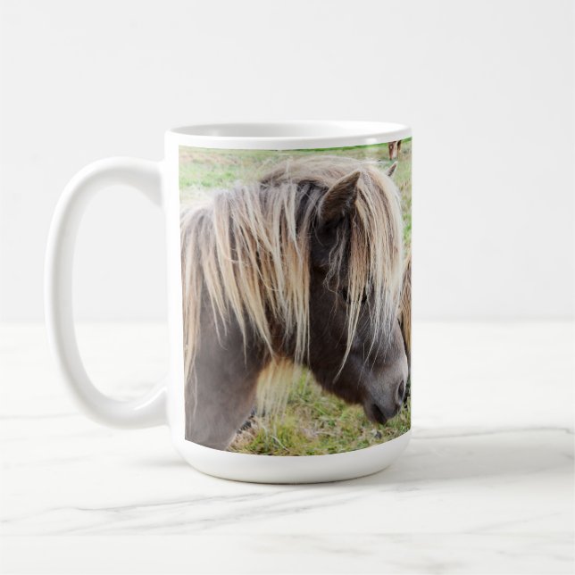 Mug Tan Coloré Shetland Pony, (Gauche)