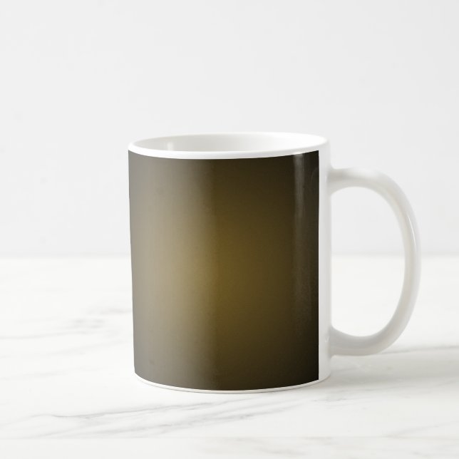 Mug Tan tendance et noir Grainy Vignette (Droite)